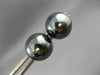 ESTATE 14KT YELLOW & BLACK GOLD 3D CLASSIC CIRCULAR STUD EARRINGS #25892
