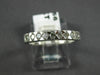 ESTATE .36CT DIAMOND 14KT WHITE GOLD 9 STONE SEMI BEZEL ANNIVERSARY RING #5456