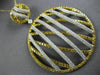 EXTRA LARGE 4.21CT WHITE & FANCY YELLOW DIAMOND 18K 2 TONE GOLD CIRCULAR PENDANT