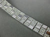 ESTATE WIDE & LONG 4.36CT DIAMOND 18KT WHITE GOLD 3D MULTI ROW UNISEX BRACELET