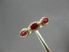 ESTATE .71CT DIAMOND & AAA RUBY 14K YELLOW GOLD 3D HALO WEDDING ANNIVERSARY RING