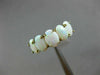ESTATE WIDE AAA OPAL 14KT YELLOW GOLD 3D 5 STONE CLASSIC OVAL SEMI ETERNITY RING