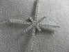 ESTATE .22CT ROUND DIAMOND 18KT WHITE GOLD SNOWFLAKE STAR CLUSTER NECKLACE