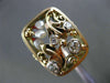 ANTIQUE WIDE .40CT OLD MINE DIAMOND & SOUTH SEA PEARL 14K 2 TONE GOLD RING 21823