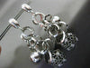 ESTATE EXTRA LARGE .52CT DIAMOND 14KT WHITE GOLD ETOILE MULTI CIRCULAR EARRINGS