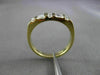 ESTATE .45CT DIAMOND 14KT YELLOW GOLD 2 ROW FLAT WEDDING ANNIVERSARY RING #4340