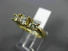 ESTATE 1.0CT DIAMOND 14KT YELLOW GOLD 3D CLASSIC ROUND 3 STONE ENGAGEMENT RING