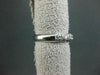 ESTATE WIDE 1.15CT DIAMOND 14KT WHITE GOLD PAVE WEDDING ANNIVERSARY  RING #1193