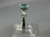 1.72CT DIAMOND & AAA AQUAMARINE 14K WHITE GOLD 3D 3 STONE ENGAGEMENT RING #26564