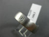 ESTATE WIDE .18CT PRINCESS CUT DIAMOND 14K WHITE GOLD SOLITAIRE MEN'S RING #2438