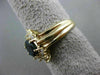 ESTATE .90CT DIAMOND & AAA OVAL SAPPHIRE 14KT YELLOW GOLD ENGAGEMENT RING #19569