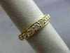 .77CT DIAMOND 14KT YELLOW GOLD 3D CLASSIC SEMI ETERNITY WEDDING ANNIVERSARY RING