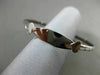 ESTATE 14KT WHITE GOLD FLEXIBLE ENGRAVABLE DIAMOND CUT HEART BABY BANGLE #25293