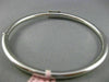 ESTATE .42CT DIAMOND 14K WHITE GOLD 3D SQUARE BOW DESIGN CLASSIC BANGLE BRACELET