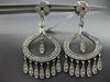 ESTATE LARGE 1.75CT DIAMOND 18K WHITE GOLD ETOILE DREAM CATCHER HANGING EARRING