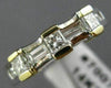 ESTATE WIDE .85CT DIAMOND 14KT TWO TONE GOLD WEDDING ANNIVERSARY LOVE RING #7007