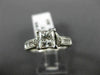 ESTATE GIA LARGE 1.71CT DIAMOND 14KT WHITE GOLD MILGRAIN ENGAGEMENT RING #25786