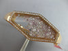 LARGE 3.06CT DIAMOND 18KT ROSE GOLD 3D HEXAGON FLOATING FUN CUFF BANGLE BRACELET