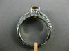 ESTATE 2CT DIAMOND & AAA YELLOW SAPPHIRE 14KT WHITE GOLD 3D OVAL ENGAGEMENT RING
