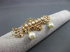 ANTIQUE 14K YELLOW GOLD & AAA SOUTH SEA PEARL VICTORIAN CROWN BROOCH / PIN 22527