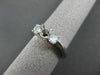 ESTATE .44CT DIAMOND 14KT WHITE GOLD 3 STONE SEMI MOUNT ENGAGEMENT RING #22464