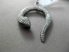 ESTATE LARGE 1.70CT DIAMOND & AAA RUBY 18KT WHITE GOLD 3D FLOATING SNAKE PENDANT