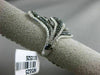 ESTATE MASSIVE 3.13CT WHITE & BLACK DIAMOND 14K WHITE GOLD MULTI LEAF FANCY RING
