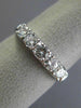 ESTATE WIDE 1.0CT DIAMOND 14K WHITE GOLD CLASSIC WEDDING ANNIVERSARY RING #22079