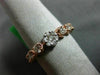 ESTATE 1.42CT DIAMOND 14KT WHITE & ROSE GOLD 3D FLOWER ETERNITY ANNIVERSARY RING