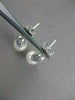 ESTATE .50CT DIAMOND & SOUTH SEA PEARL 14K WHITE GOLD PAVE HANGING EARRINGS 2667