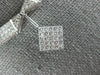 LARGE 1.75CT DIAMOND 14KT WHITE GOLD PRINCESS TWO IN ONE NECKLACE PENDANT #1584