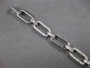 ESTATE WIDE & LONG 1.28CT DIAMOND 14K WHITE GOLD MULTI OVAL LINK TENNIS BRACELET