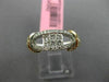 ESTATE WIDE .57CT ROUND & PRINCESS DIAMOND 18K WHITE & ROSE GOLD ETOILE FUN RING
