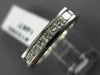 ESTATE .45CT PRINCESS DIAMOND 14KT WHITE GOLD FILIGREE ANNIVERSARY RING #10360