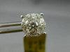 ESTATE LARGE 1.38CT DIAMOND 18K WHITE GOLD FLOWER HEART SHAPE LOVE STUD EARRINGS