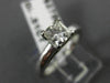 ESTATE .51CT PRINCESS DIAMOND PLATINUM CLASSIC SOLITAIRE ENGAGEMENT RING #20209