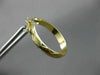 ESTATE 14KT YELLOW GOLD 3D CLASSIC MATTE & SHINY X LOVE HOOP EARRINGS #26314
