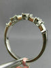 ESTATE .48CT DIAMOND 18KT WHITE GOLD 3D FLOWER ETERNITY WEDDING ANNIVERSARY RING