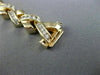 ESTATE WIDE 5CT DIAMOND 14KT YELLOW GOLD 3D CRISS CROSS V SHAPE TENNIS BRACELET