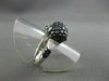 ESTATE WIDE 2.04CT BLACK & WHITE DIAMOND 14K WHITE GOLD DOLPHIN FUN RING AMAZING