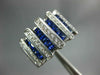 LARGE 1.62CT DIAMOND & AAA SAPPHIRE 18KT WHITE GOLD PRINCESS & ROUND RING #2136