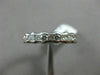 1.53CT ROUND & PRINCESS DIAMOND 14KT WHITE GOLD BEZEL ETERNITY ANNIVERSARY #1191