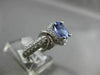 ESTATE WIDE 2.51CT DIAMOND & TANZANITE 18KT WHITE GOLD INFINITY ENGAGEMENT RING