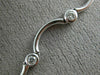 ANTIQUE .88CT DIAMOND 14KT WHITE GOLD BEZEL BY THE YARD STATION NECKLACE #15033