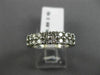 ESTATE .80CT ROUND DIAMOND 14KT WHITE GOLD 2 ROW SHARED PRONG ANNIVERSARY RING