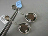 ESTATE PEAR 15.4CT AAA SMOKY TOPAZ & DIAMOND 18KT W GOLD DROP EARRINGS AMAZING!