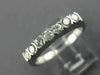 ESTATE .45CT DIAMOND 14KT WHITE GOLD 7 STONE SHARE PRONG ANNIVERSARY RING #11576