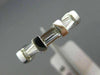 ESTATE WIDE .59CT BAGUETTE & DIAMOND 14KT WHITE GOLD 3D WEDDING ANNIVERSARY RING