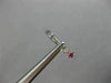 ESTATE .96CT DIAMOND & AAA PINK SAPPHIRE 14KT WHITE GOLD CLASSIC HUGGIE EARRINGS