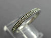 ESTATE .40CT ROUND DIAMOND 14KT WHITE GOLD 3D CHANNEL SET ETERNITY RING #22398